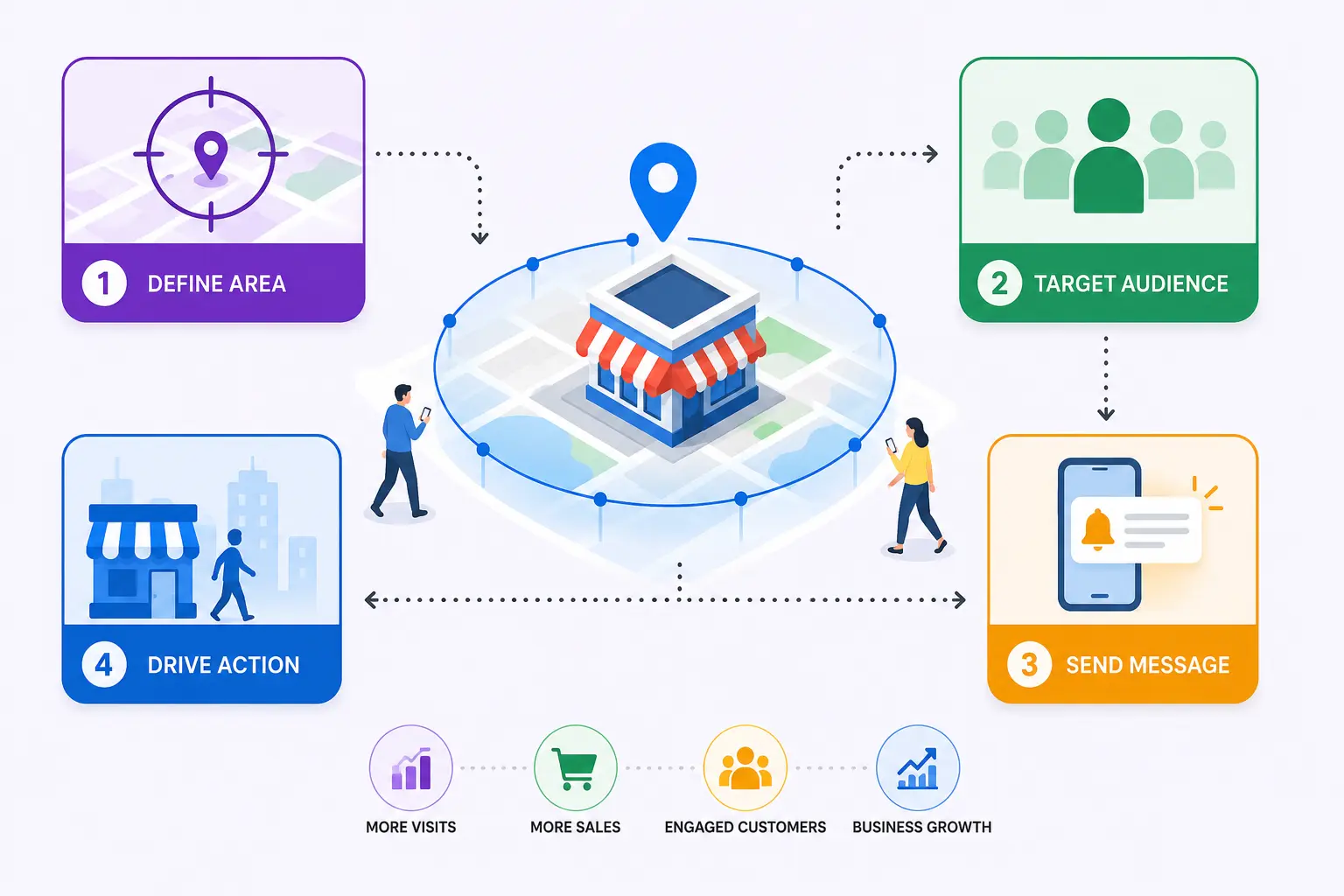 How Geofencing Marketing Works in Favor of Businesses - GetGeofencing
