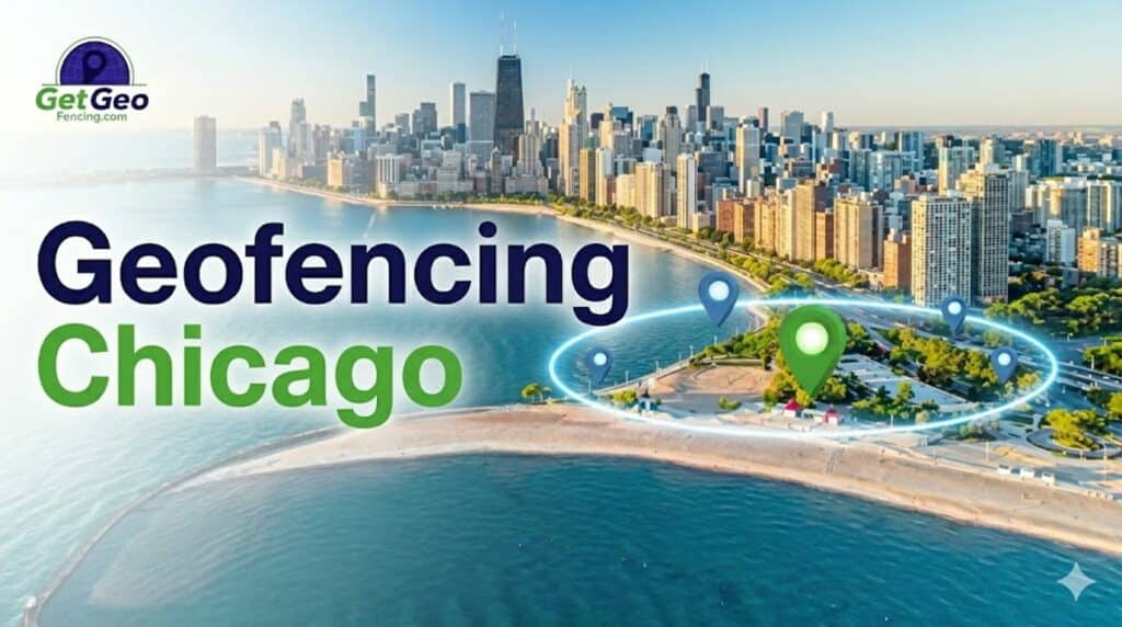 Geofencing Chicago featured image showing precise geofencing and targeted digital advertising.