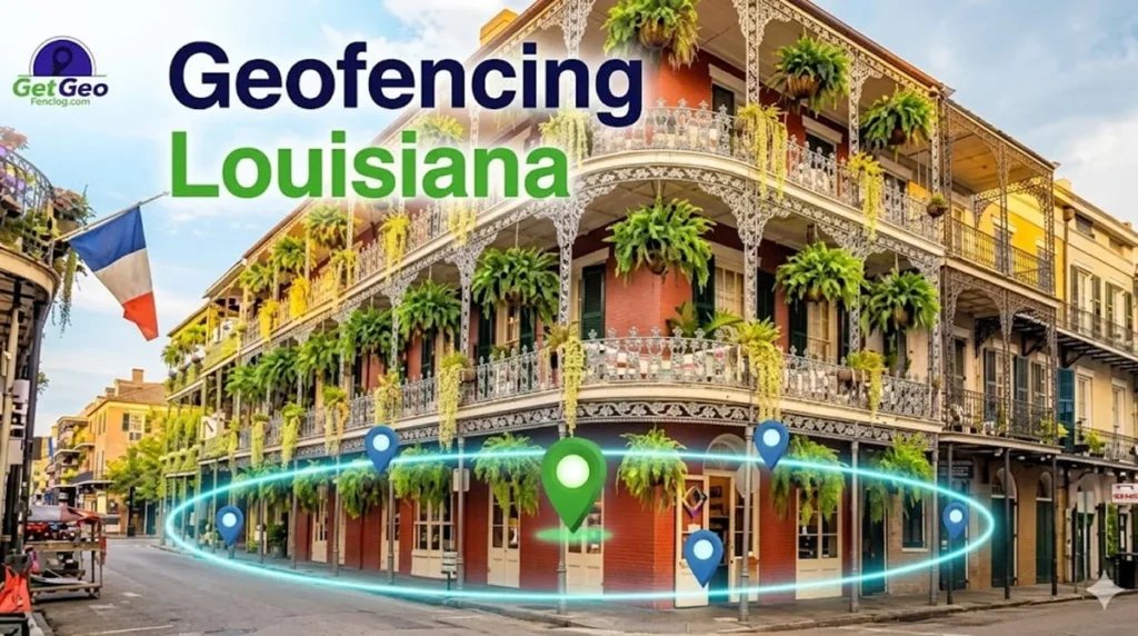 Geofencing Louisiana featured image showing precise geofencing and targeted digital advertising.