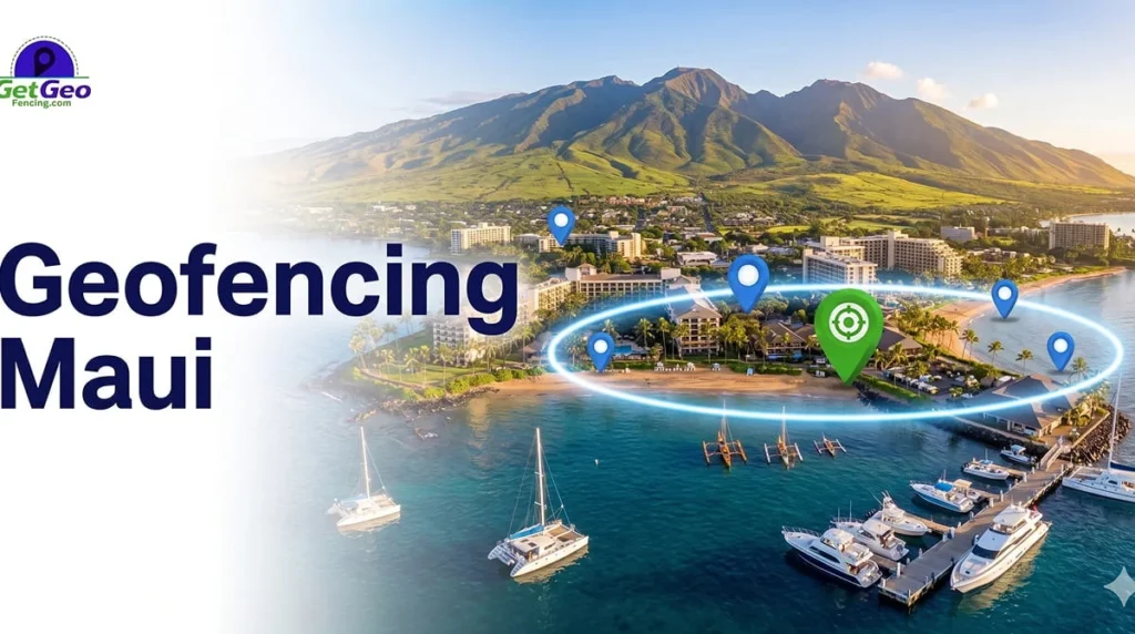 Geofencing Maui featured image showing precise geofencing and targeted digital advertising.