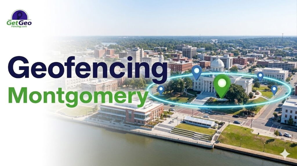 Geofencing Montgomery featured image showing precise geofencing and targeted digital advertising.