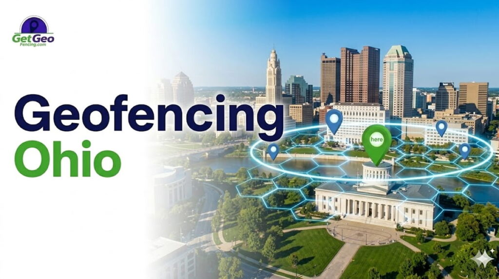 Geofencing Ohio featured image showing precise geofencing and targeted digital advertising.