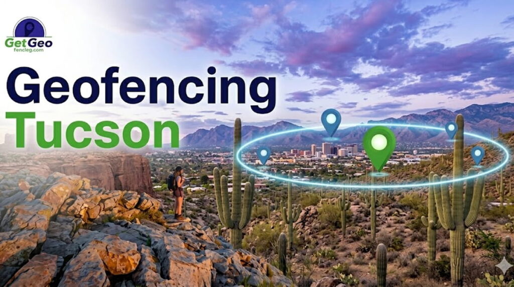 Geofencing Tucson featured image showing precise geofencing and targeted digital advertising.