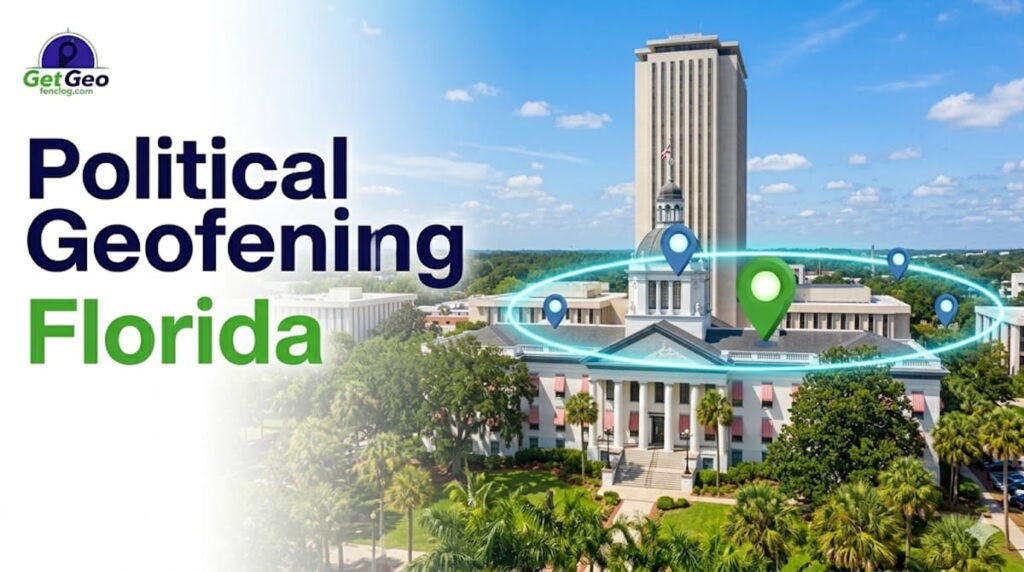 Political Geofencing Florida featured image showing voter audience targeting with geofencing.