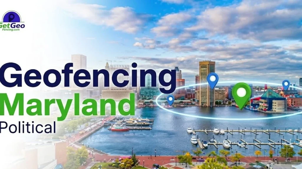 Political Geofencing Maryland featured image showing voter audience targeting with geofencing.