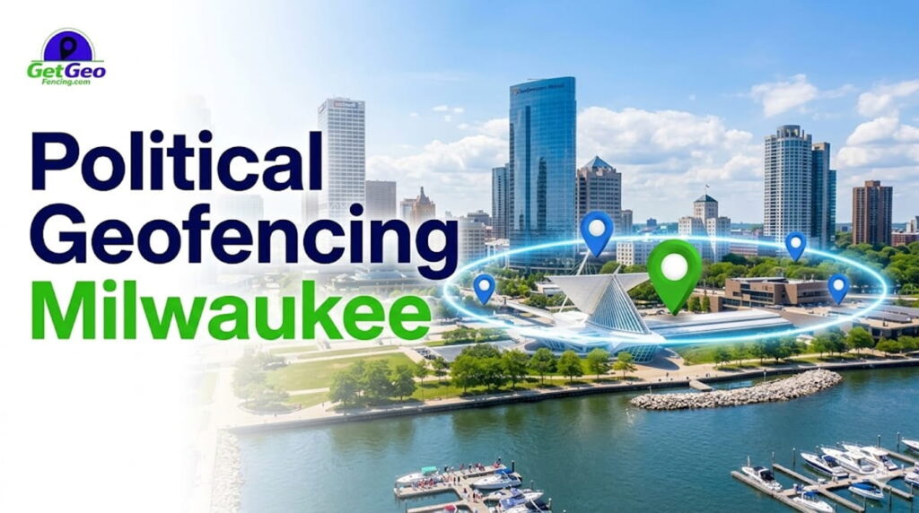 Political Geofencing Milwaukee featured image showing voter audience targeting with geofencing.